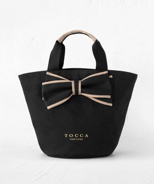 TOCCA RIBBON KNOT CANVASTOTE キャンバストート ブラック系