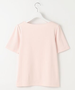 Feroux 【洗える】ワンポイント刺繍Tシャツ ピンク系