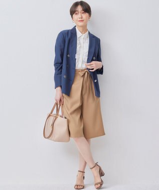 組曲 【WEB限定】オシャクロスキュロットパンツ ベージュ系