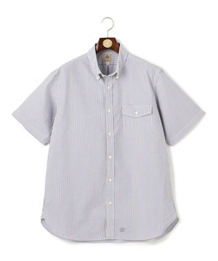 J.PRESS MEN 【KING SIZE】【吸水速乾 / 高通気性】【クールマックス】サッカーストライプ シャツ / B.D.