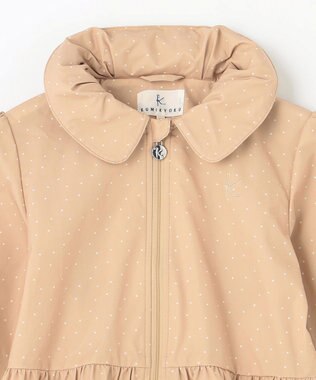 組曲 KIDS 【90-100㎝】ランダムドット ブルゾン ベージュ系5