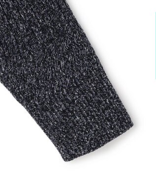 JOSEPH HOMME 【HIGH GRADE LINE】バルキーコットンノットリブ　クルーネックニット ブラック系