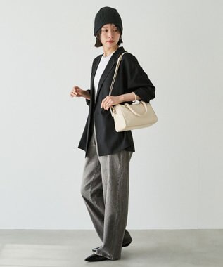 russet 《composition》レザー2WAYミニボストンバッグ(CE-1684) Ivory