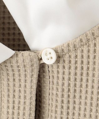 23区GOLF 【23Fondation/WOMEN】【UVケア】テクニカルワッフル ポロ ベージュ系