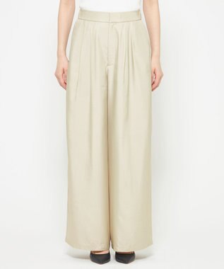 uncrave 【新色追加！】フィブリルシャンブレー ワイドパンツ ライトベージュ