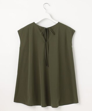 UNFILO 【撥水/ストレッチ/軽量】マジカル機能 ブラウス ダークグリーン系