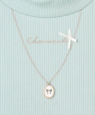 ANY KIDS 裏起毛 ネックレス トレーナー ミント