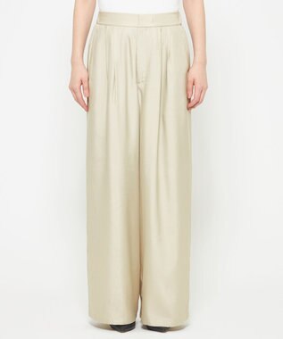 uncrave 【新色追加！】フィブリルシャンブレー ワイドパンツ ライトベージュ