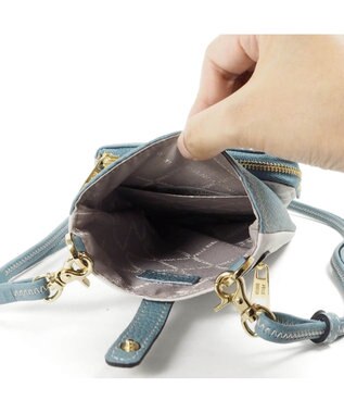 PELLE BORSA マイクロショルダー Reinette Goods レネットグッズ 4746 ブルーグレー