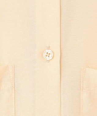 UNFILO シアーサテン ロングシャツワンピース バターイエロー