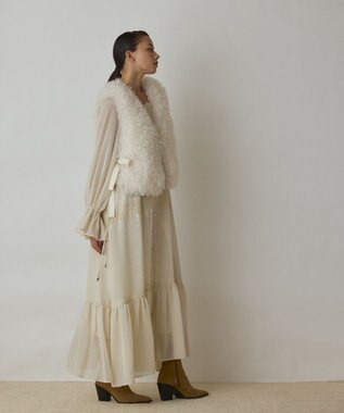 GRACE CONTINENTAL ショ－トファ－ジレ キナリ