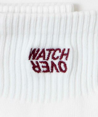 WEGO デザインロゴ刺繍アンクル底パイルソックス 柄2