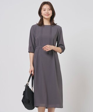 J.PRESS LADIES シアーブロックチェック ワンピース