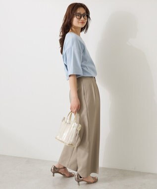 AMERICAN HOLIC 【接触冷感】スムースルーズクルーネックＴシャツ Blue