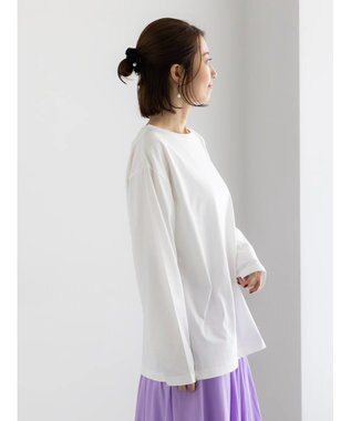 Te chichi 【泉 里香さん着用・Oggi.jp10/23掲載】シルケットロングスリーブTシャツ オフホワイト