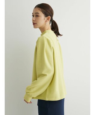 Green Parks リップル袖タックボリュームプルオーバー Yellow