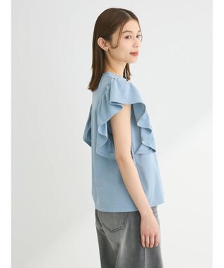 Green Parks ・ＳＵＧＡＲ　ＳＰＯＯＮ＜ＣＯＯＬ＞ラッフルスリーブＴＥＥ Sax