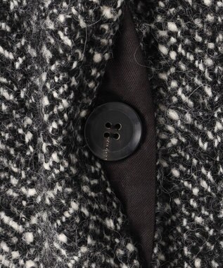 BEIGE， ROBY / フェイクレザーツイードコート Monotone