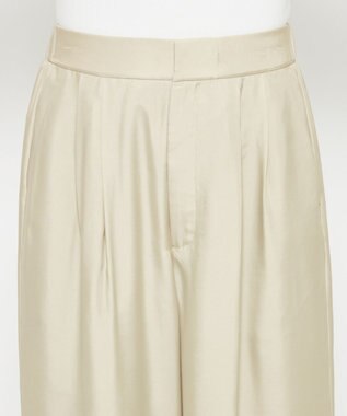 uncrave 【新色追加！】フィブリルシャンブレー ワイドパンツ ライトベージュ