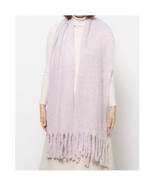 UNBILLION カシュネ cache nez / リサイクルポリラッセルニットストール パープル