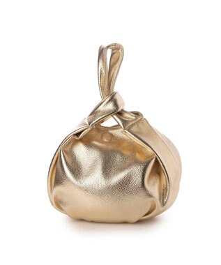 UNBILLION カシュカシュ cachecache / ラウンド型ワンハンドル手提げバッグ ゴールド