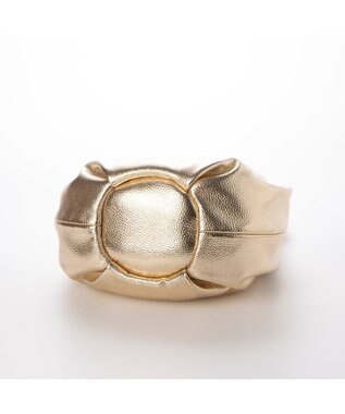 UNBILLION カシュカシュ cachecache / ラウンド型ワンハンドル手提げバッグ ゴールド