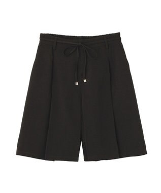 earth music&ecology 【セットアップ対応】ウエストリボンバミューダパンツ Black
