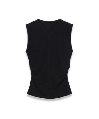 JOSEPH 【洗える】クレープジャージー　ノースリーブトップス Black