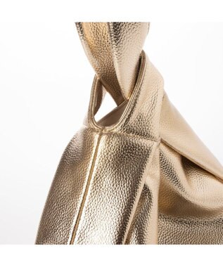 UNBILLION カシュカシュ cachecache / ラウンド型ワンハンドル手提げバッグ ゴールド