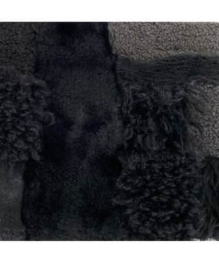 ROOTOTE 3652【フェイクファーのパッチワーク】SC.デリ.ツグツグ-A 03：ブラック