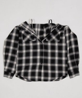 WEGO 2WAYオフショルシャツ ブラック