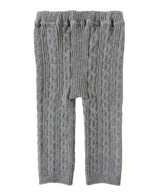 MIKI HOUSE HOT BISCUITS 【80-120cm】ケーブルニット編みレギンス グレー