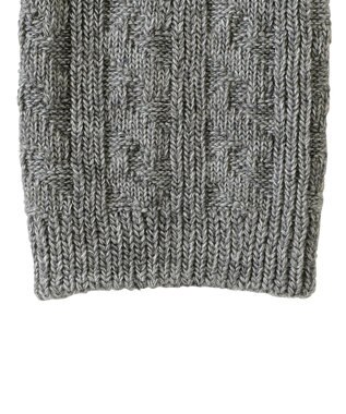 MIKI HOUSE HOT BISCUITS 【80-120cm】ケーブルニット編みレギンス グレー