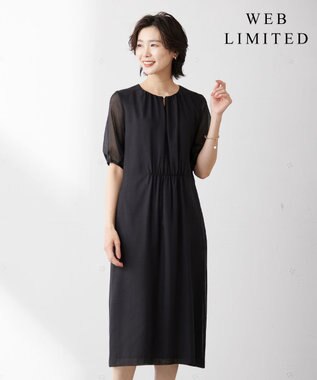 J.PRESS LADIES S 【WEB限定カラーあり・洗える】 ブライトスパンボイル ワンピース