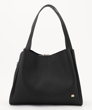 LA BAGAGERIE ソフトシュリンク2WAYハンドバッグ large ブラック
