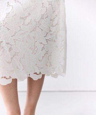 BEIGE， CITRINE / エンブロイダリーレースイージースカート Off