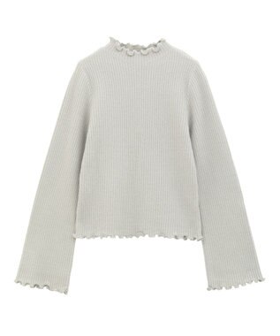 Green Parks ・ｓｗｉｎｇ　ｂｙ　ウラシャギーフレアスリーブニット Light Gray