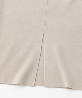 UNFILO 【洗える】ミラノリブスカート グレージュ