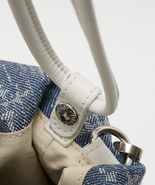 russet デニムジャガード3WAY巾着バッグ(CE-1688) Indigo