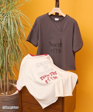AMERICAN HOLIC 【TOY STORY】リメイク風グラフィックTシャツ Charcoal Gray
