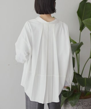 AMERICAN HOLIC イージーケアコクーンバックタックシャツ Off White