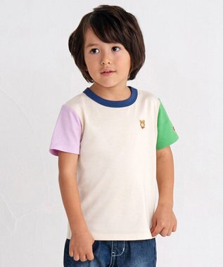 MIKI HOUSE HOT BISCUITS 【70-120cm】【Everyday Series】ワンポイント 半袖Tシャツ