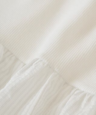 Green Parks 裾フリルタンクトップ Stripe