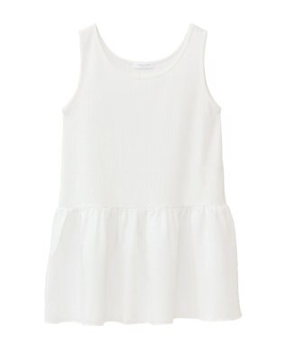 Green Parks 裾フリルタンクトップ Stripe