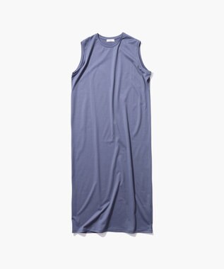 ATON SUVIN 60/2 | スリーブレスドレス BLUE GRAY