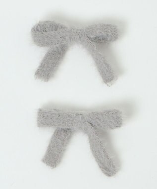 WEGO L2Pシャギーリボンクリップ ライトグレー