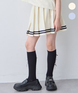 ANY KIDS 【洗濯機可能/吸汗速乾】ドライタッチ プリーツスカパン