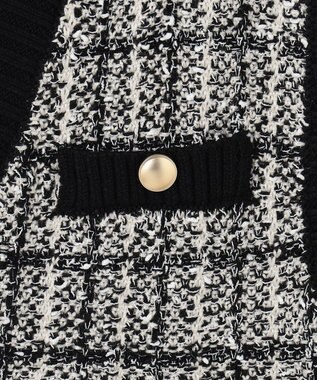 ANY 【洗濯機可】ツイーディベスト ブラック