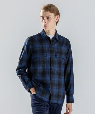 JOSEPH HOMME 【新素材】フェードフラノチェック / シャツブルゾン