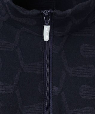 23区GOLF 【MEN/キングサイズ】【吸湿発熱】】クラブ柄 ハーフジップ ネイビー系